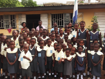 Schoolchildren group portrait